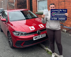 Summer passed with Pass Marks Summer passed her driving test with Pass Marks Driving School
